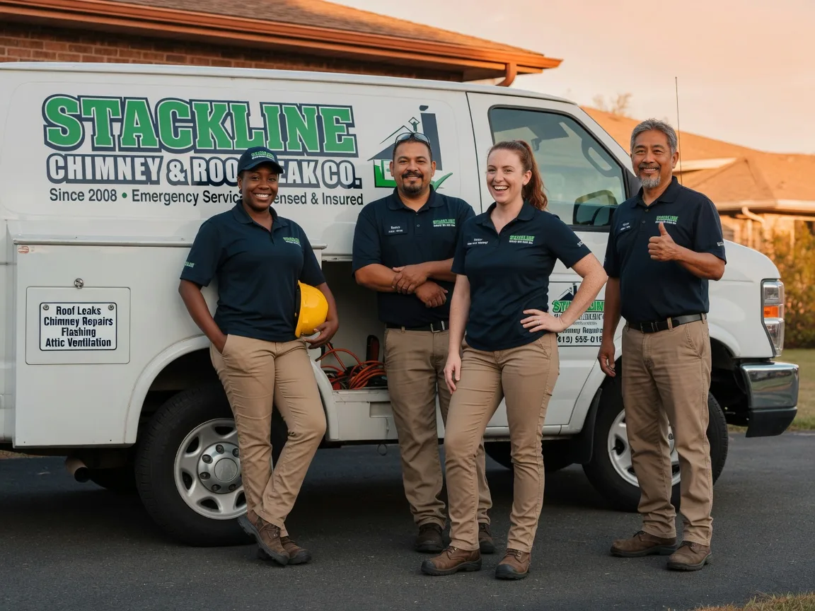 Chimney flashing repair company in Ellinger, TX